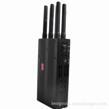 Extended Edition Power Mobile Phone Wi-Fi Jammer with 6 Antennas